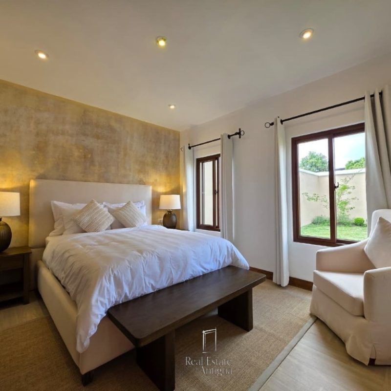 Property with beautiful views and a spacious garden