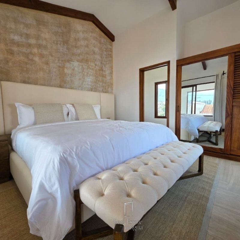 Property with beautiful views and a spacious garden