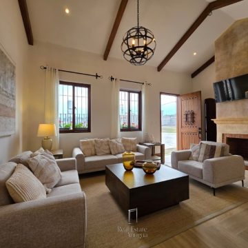 Property with beautiful views and a spacious garden